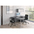 OfficeSource | OS Laminate | Optional Silver Glass Hutch Doors - For  PL144OH, PL208OH, & P2044OH Hutches
